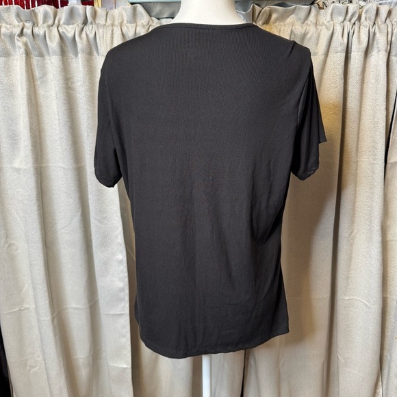 RUE Black Relaxed Fit Short Sleeve Tee Size 2X - Picture 5 of 6